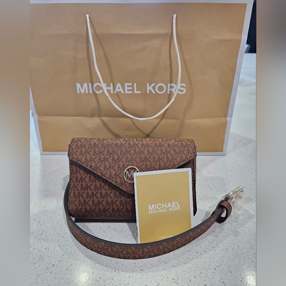 Michael Kors Handbags - Michael Kors Brown Mini Bag
